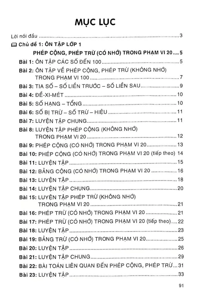 HƯỚNG DẪN GIẢI BÀI TẬP TOÁN LỚP 2 - Tập 1 (Bám sát SGK Cánh diều)
